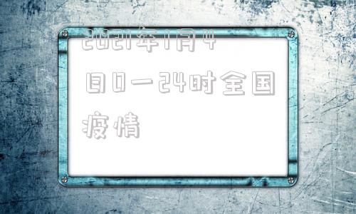 2021年1月4日0一24时全国疫情的简单介绍